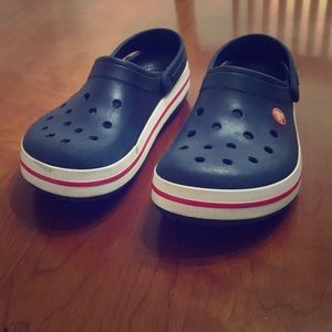 Navy Blue Crocs